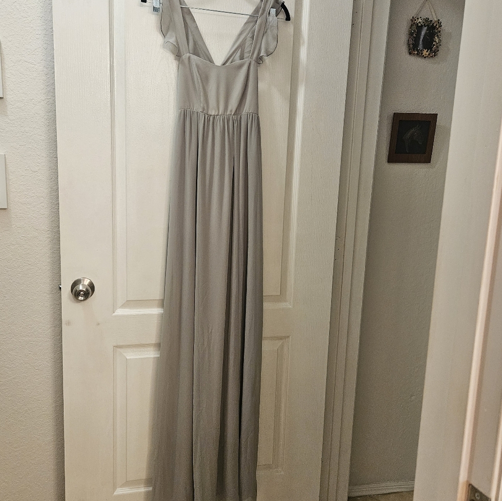 SHOW ME YOUR MUMU XXS extra extra small gray maxi dress. NWT